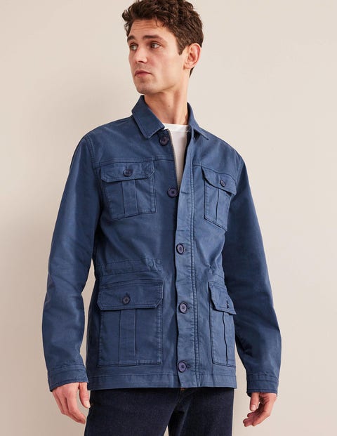 Safari Jacket - Laundered Navy | Boden EU