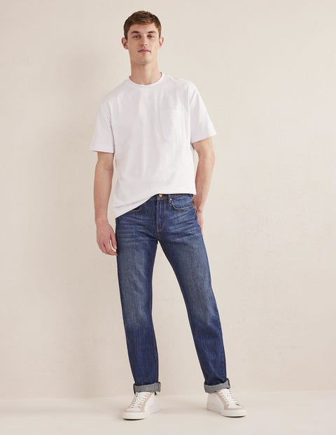 Straight Fit Jean - Mid Wash | Boden UK