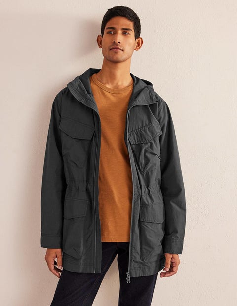 Lightweight Field Coat - Dark Grey | Boden UK