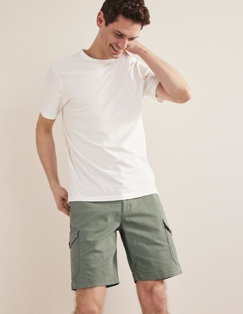 Garment Dye Cargo Shorts Alligator Green Men Boden, Alligator Green