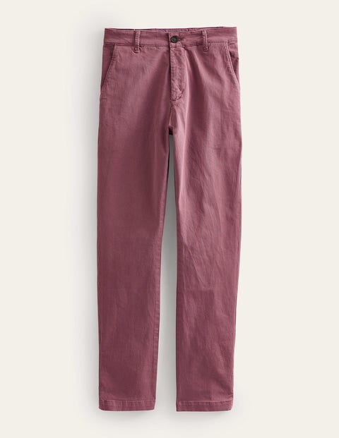 Laundered Chino Trousers Purple Men Boden