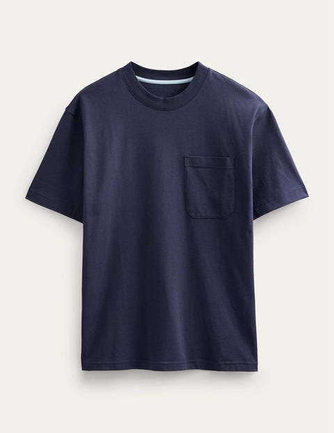 Relaxed Short Sleeve T-shirt Blue Men Boden