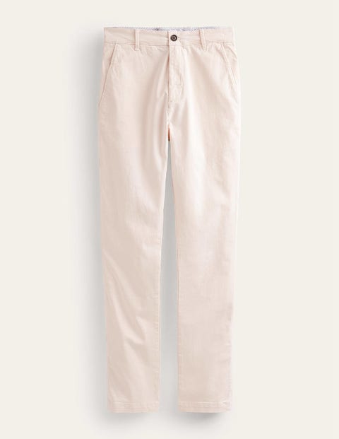 Laundered Chino Trousers - Ivory | Boden EU