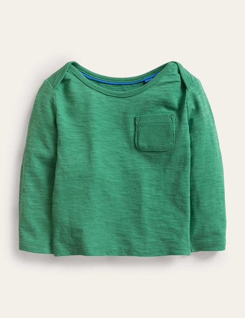 Garment Wash T-Shirt Green Girls Boden