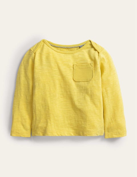 Garment Wash T-Shirt Yellow Girls Boden