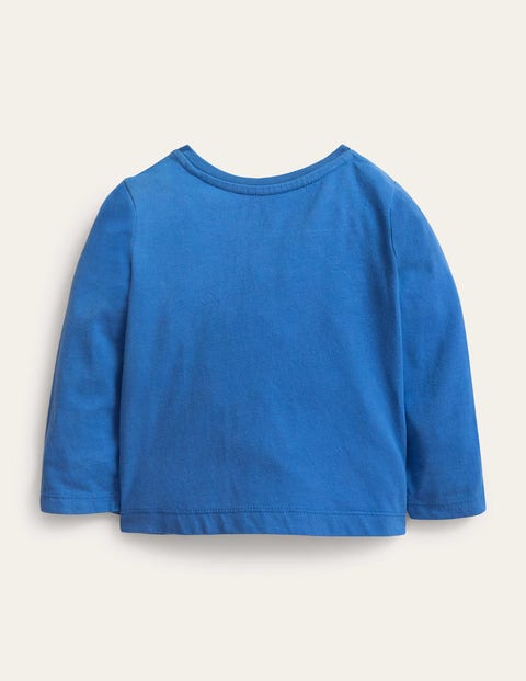 Applique T-shirt - Elizabethan Blue Vehicles | Boden US