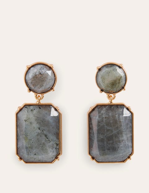 Boden Semi-precious Drop Earrings Black Women