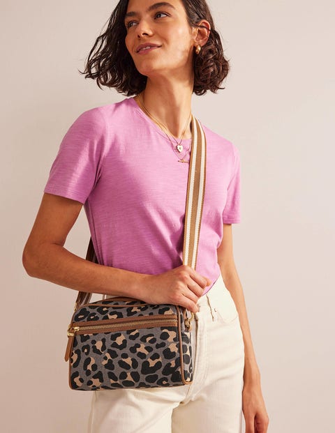 STRUCTURED CROSSBODY BAG - Pink