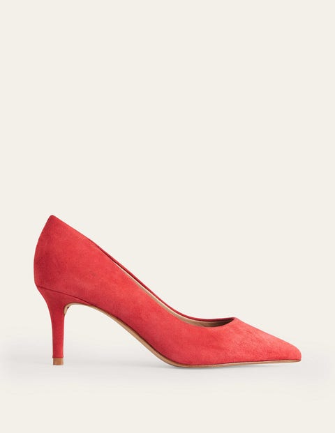 Flashing Lights Red Satin Pointed Court Heels With Diamante Bows – Club L  London - USA