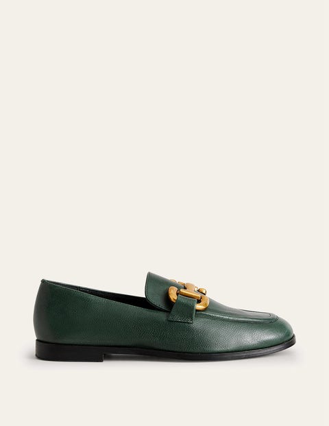 Iris Snaffle Loafers Green Women Boden