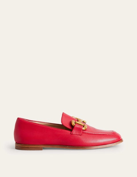 Iris Snaffle Loafers Red Women Boden