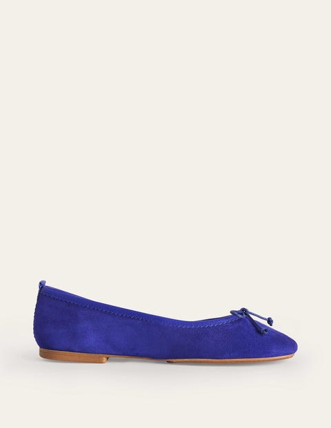 Kitty Flexi Sole Ballet Pumps Blue Women Boden