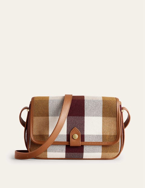 Structured Crossbody Bag Check Women Boden