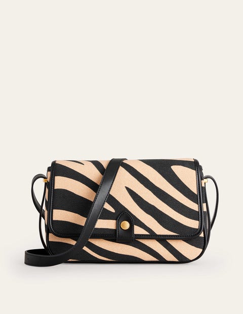 Structured Crossbody Bag Beige Tiger Women Boden