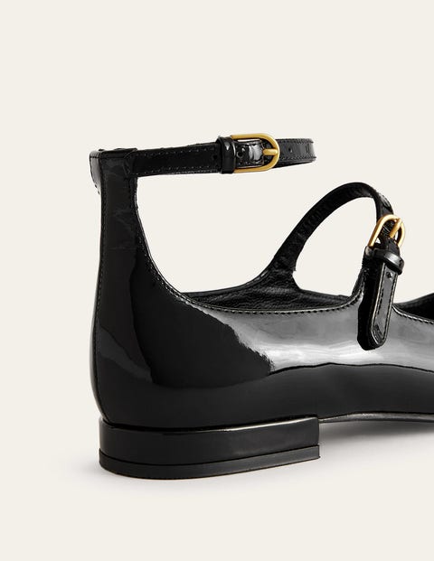Mary Jane Shoes All Black with T-Strap 10