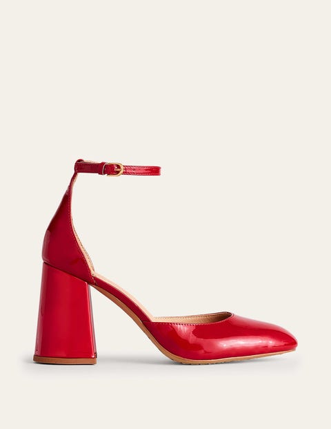Patent-Leather Court Shoes Red Women Boden