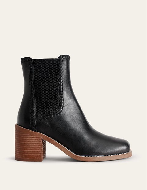 Block-Heel Chelsea Boots Black Women Boden