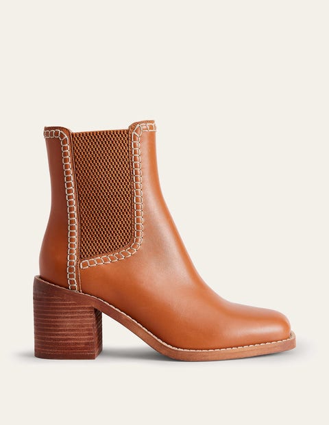 Block-Heel Chelsea Boots Honey Women Boden