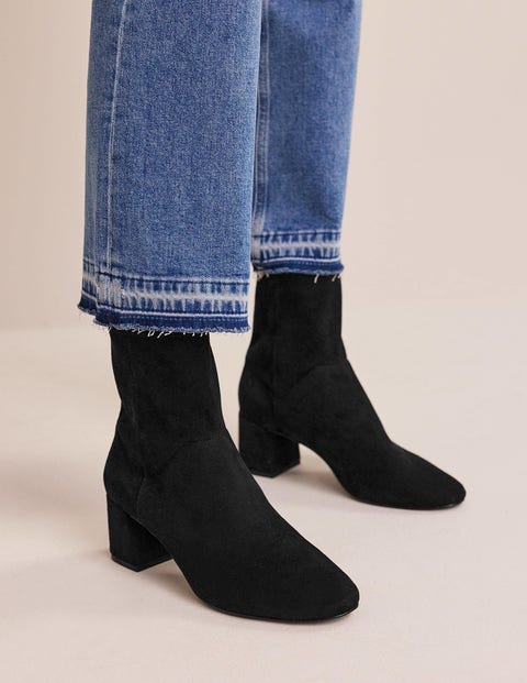 Stretch Ankle Boot - Black