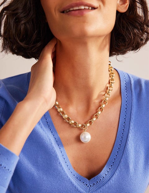 Made By Mary Pearl Choker Necklace | Simple, 14k Gold Filled, Delicate