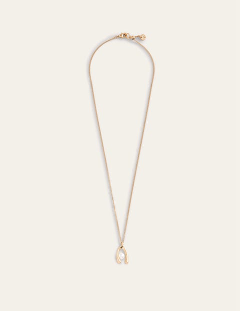 Layering Charm Necklace Wishbone Women Boden