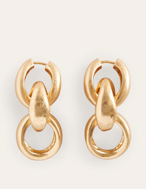 FRANCIS chunky mini huggie hoop earrings gold-plated – Pilgrim