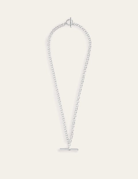 T-Bar Chain Necklace Metallic Women Boden
