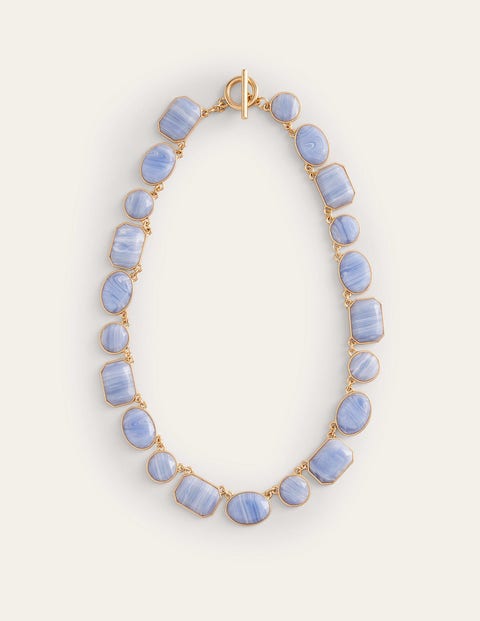Chunky Semi-Precious Necklace Blue Women Boden