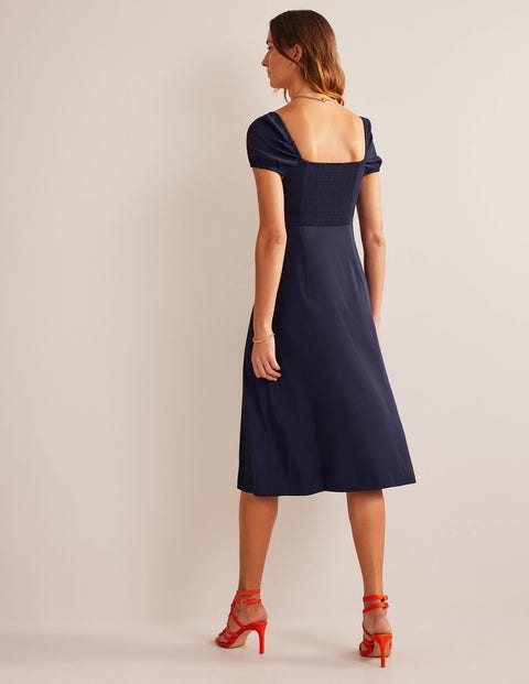 cap sleeve midi dress