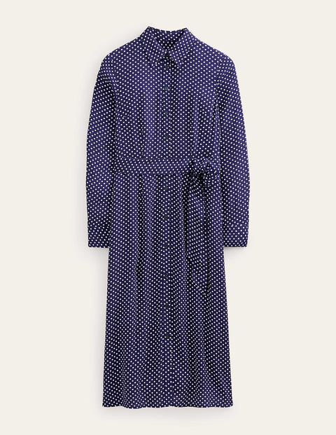 Kate Midi Shirt Dress Navy Women Boden