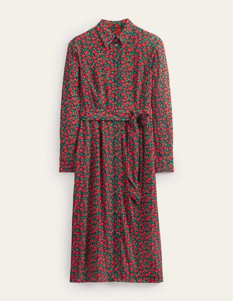 Kate Midi Shirt Dress - Hot Pepper, Petal Pop | Boden AU