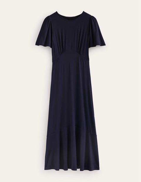 Flippy Jersey Midi Dress XXX - Navy | Boden EU