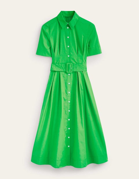 Pippa Midi Shirt Dress Green Women Boden