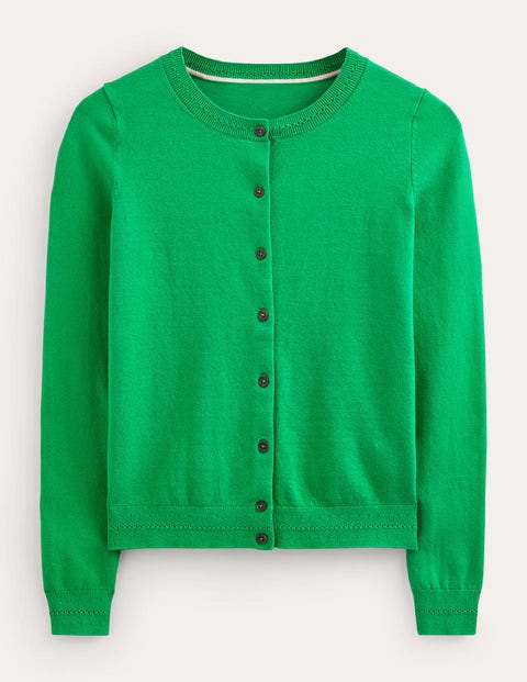 Catriona Cotton Cardigan Green Women Boden