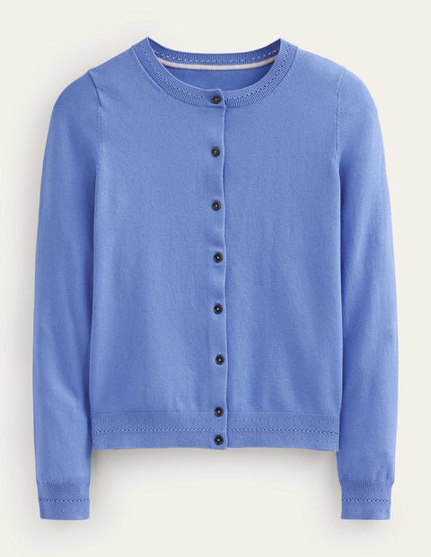 Catriona Cotton Cardigan Blue Women Boden