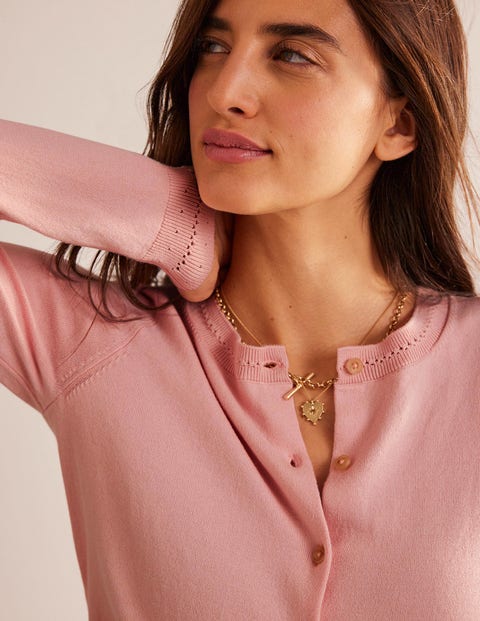 Catriona Cardigan aus Baumwolle - Pfirsich | Boden AT