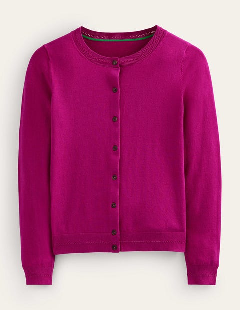 Catriona Cotton Cardigan Pink Women Boden