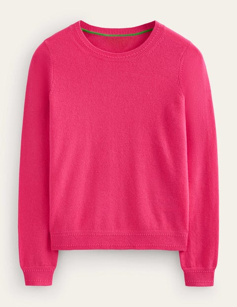 Eva Cashmere Crew Neck Jumper Red Women Boden