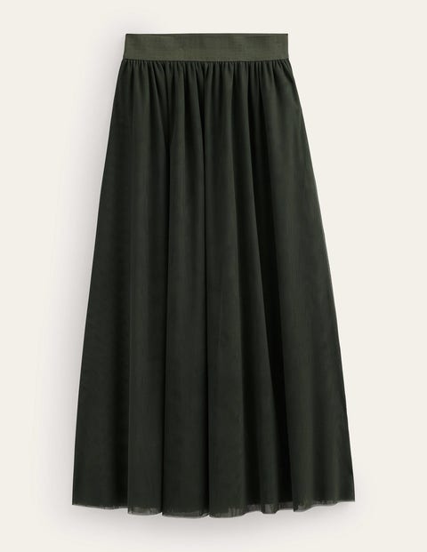 Shop Boden Tulle Full Midi Skirt Khaki Women