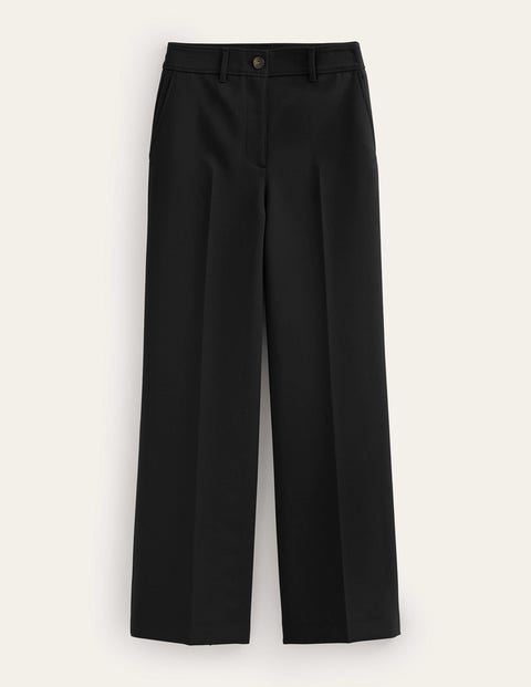 Westbourne Wide Leg Trousers - Black | Boden UK