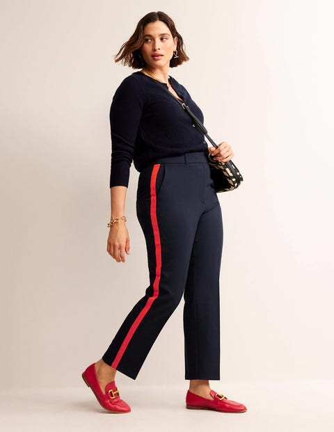 Kew Side Stripe Pants - Navy w/side stripe