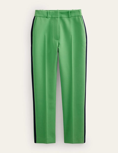 Kew Side Stripe Pants - Bright green w/side stripe | Boden US