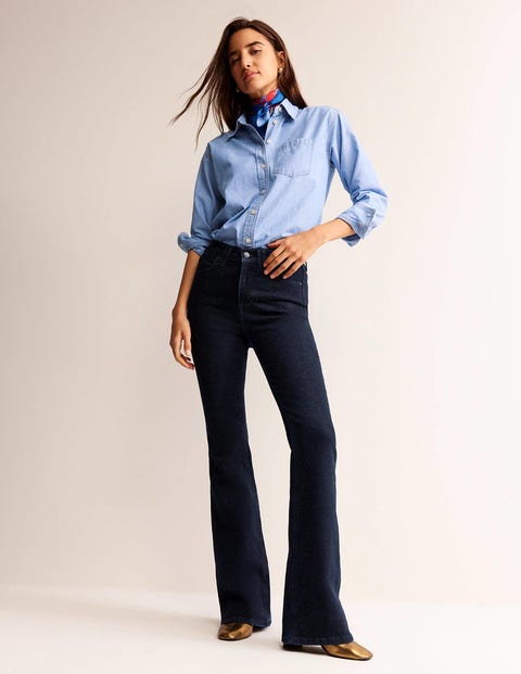 Mid-Rise Micro Flare Jeans for Women, Old Navy