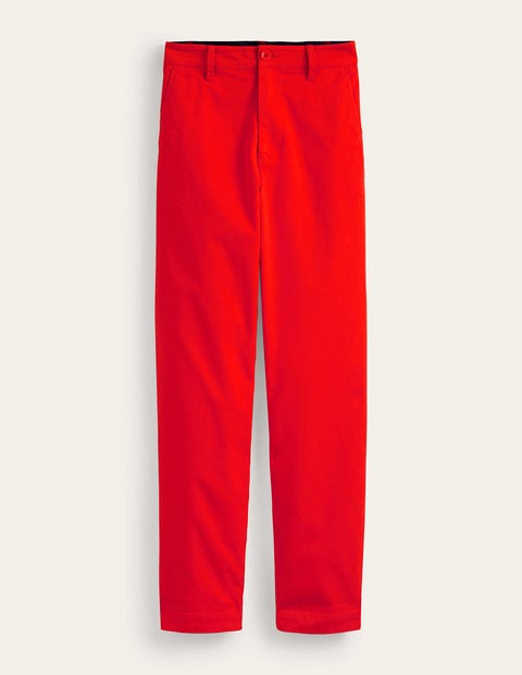 pantalon chino barnsbury femme boden, red