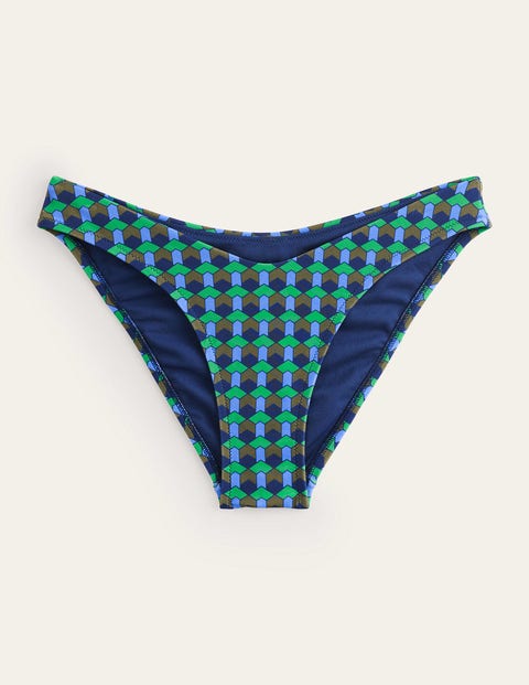Curved-Top Bikini Bottoms Green Women Boden