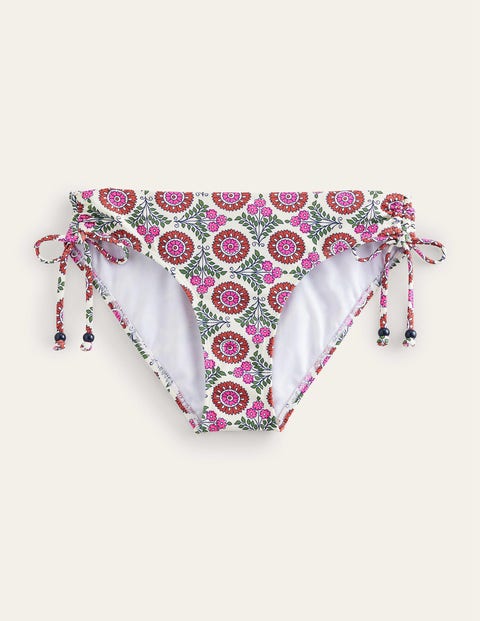 Ruched Bikini Bottoms Pink Women Boden