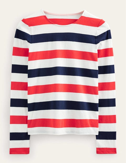 Bea Long Sleeve Breton Navy Women Boden