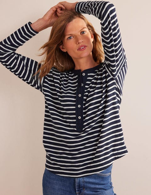 Herren T-Shirt Marineblau Mit Farbblock - Lässig Lockere Passform 2025