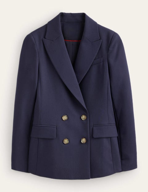 Double-Breasted Blazer Navy Women Boden, Navy