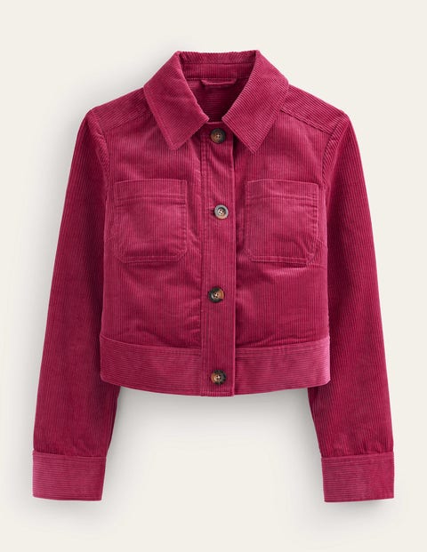 Corduroy Jacket - Warm Cranberry | Boden UK